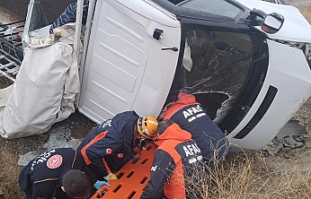 Elazığ'da pikap kazası: 2 kişi yaralandı