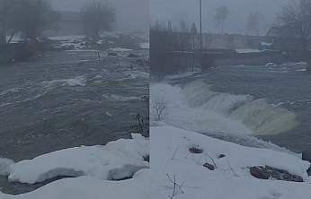 Elazığ'da sağanak yağış sonrası dereler coştu