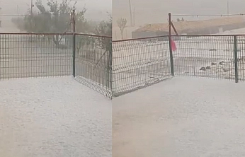 Elazığ'da soğuğun sebebi belli oldu: Şahinkaya'da dolu yağdı