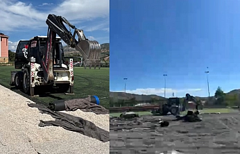 Elazığ'da spor sahaları yenileniyor