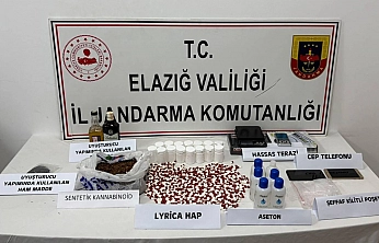Elazığ'da uyuşturucu imalathanesine baskın: 2 tutuklama