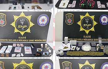 Elazığ'da uyuşturucu operasyonu: 19 tutuklama