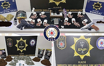 Elazığ'da uyuşturucu operasyonu: 19 tutuklama