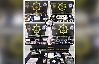 Elazığ'da uyuşturucu ve ruhsatsız silah operasyonları: 17 Tutuklama