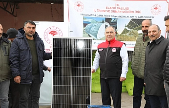 Elazığ'da yaşam çadırı ve GES desteği