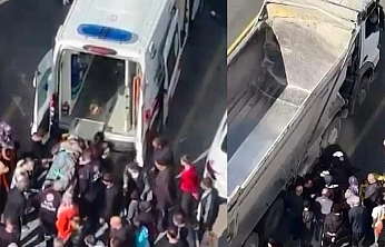 Elazığ'da yaya kamyonun altında kaldı