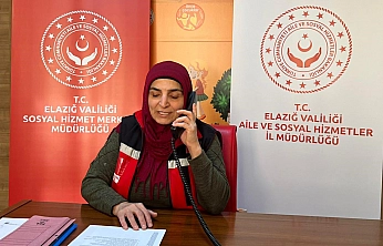 Elazığ'da yeni doğan bebek ailelerine telefonla tebrik ve bilgilendirme