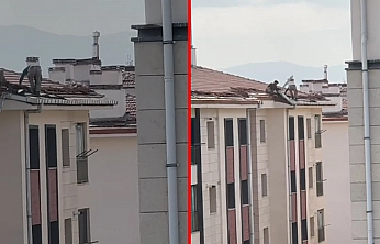 Elazığ'da yürekleri ağza getiren anlar!