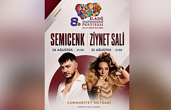 Elazığ Gastronomi Festivali'nde Semicenk ve Ziynet Sali sahne alacak