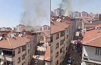 Elazığ korkutan çatı yangını