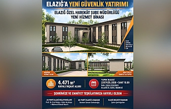 Elazığ Özel Harekat Şube Müdürlüğü yeni hizmet binası ihalesi gerçekleştirildi