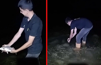 Elazığ'ta balıkçıdan örnek davranış: 'Tosun paşa ol da gel'