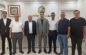 Elazığ TSO başkan adayı Ahmet Ballıca'dan Çetin İnşaat'a ziyaret