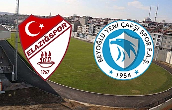 Elazığspor- Beyoğlu Yeni Çarşı maçı canlı anlatım
