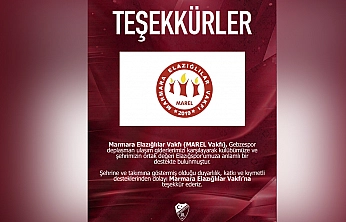 Elazığspor'dan MAREL Vakfı'na teşekkür
