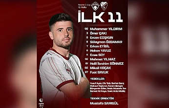 Elazığspor'un ilk 11'i belli oldu