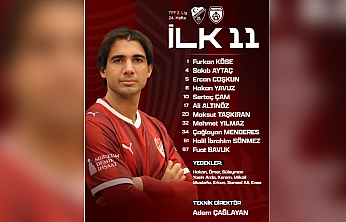 Elazığspor'un  ilk 11'i belli oldu