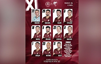 Elazığspor'un ilk 11'i Belli oldu