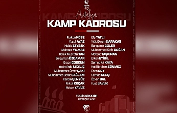 Elazığspor'un kamp kadrosu açıklandı