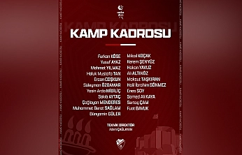 Elazığspor'un kamp kadrosu açıklandı