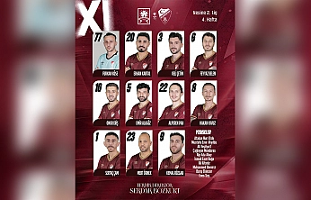Elazığsporumuzun İlk 11'i