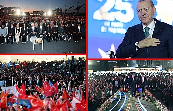 Erdoğan: 'Türkiye'yi her alanda büyütmenin kıvancını yaşıyoruz'