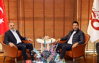 Ersan Diamond sahibi Ersan Gülmez'den Başkan Alan'a ziyaret