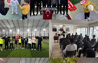 Gençler sporda, çocuklar bayrak sevgisinde buluştu