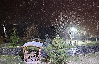 Harput'ta kar yağışı başladı