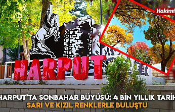 Harput'ta sonbahar büyüsü: 4 bin yıllık tarih sarı ve kızıl renklerle buluştu