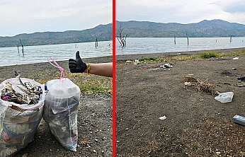 Hazar Gölü'nde anlamlı temizlik seferberliği