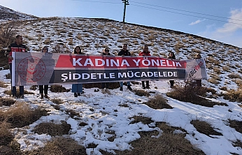 Hazarbaba Dağı'ndan kadına yönelik şiddete karşı güçlü mesaj