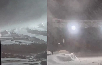 Karakoçan ilçesinde kar ve tipi etkili oldu