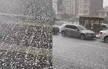 Kovancılar'da dolu yağışı etkili oldu