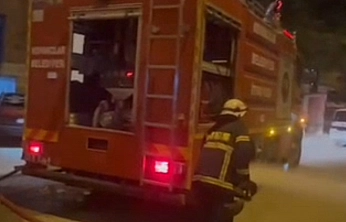 Kovancılar'da korkutan yangın
