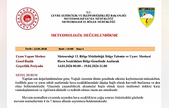 Meteoroloji'den Elazığ dahil 5 il için uyarı