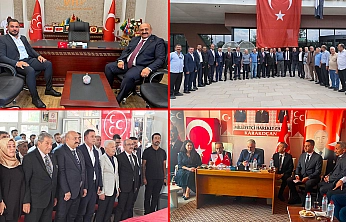 MHP'de birlik ve dayanışma içinde bayrak değişimi