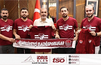 Milliyetçi Elazığsporlular'dan Elazığ Ticaret ve Sanayi Odası Başkanı İdris Alan'a ziyaret