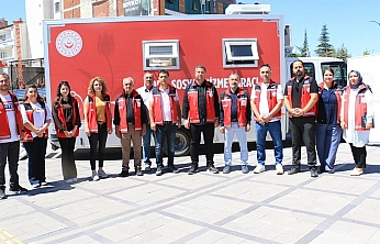 Mobil Sosyal Hizmet Aracı Elazığ'da hizmet vermeye başladı