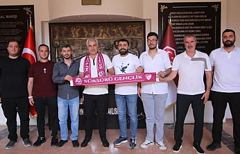 Sürsürü Gençlik Taraftar Grubu'ndan Başkan Toprak'a hayırlı olsun ziyareti