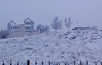 Tarihi Harput'ta kar, görsel şölen yarattı