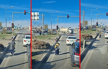 Trafikte dilenci problemi…