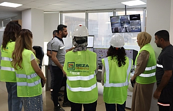 Yasemin Açık Vakfı bursiyerleri Seza Çimento'da stajda