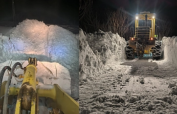 Yoğun kar yağışı Karakoçan'da hayatı aksattı