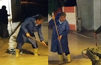 Yurtbaşı'nda ikinci sel felaketi! Başkan Nihat Doğan tüm ekipleriyle sahada