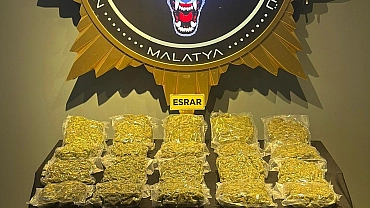 Malatya’da 12 kilo 800 gram esrar ele geçirildi