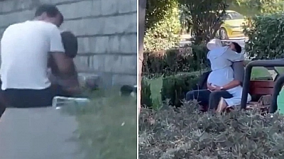 Bir rezil görüntü daha!
