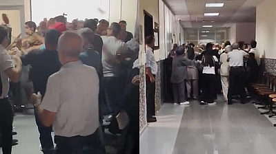 Elazığ Adliyesi'nde dava gerginliği! Tekme ve yumruklar havada uçuştu