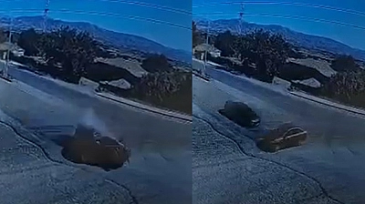 Elazığ'da 2 kişinin öldüğü kaza kamerada