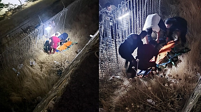 Elazığ'da facia: İstinat duvarından düştü